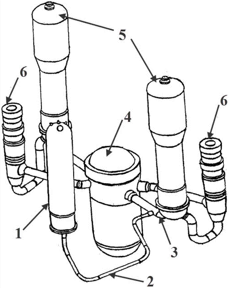 Surge wave pipe structure of nuclear power station voltage stabilizer