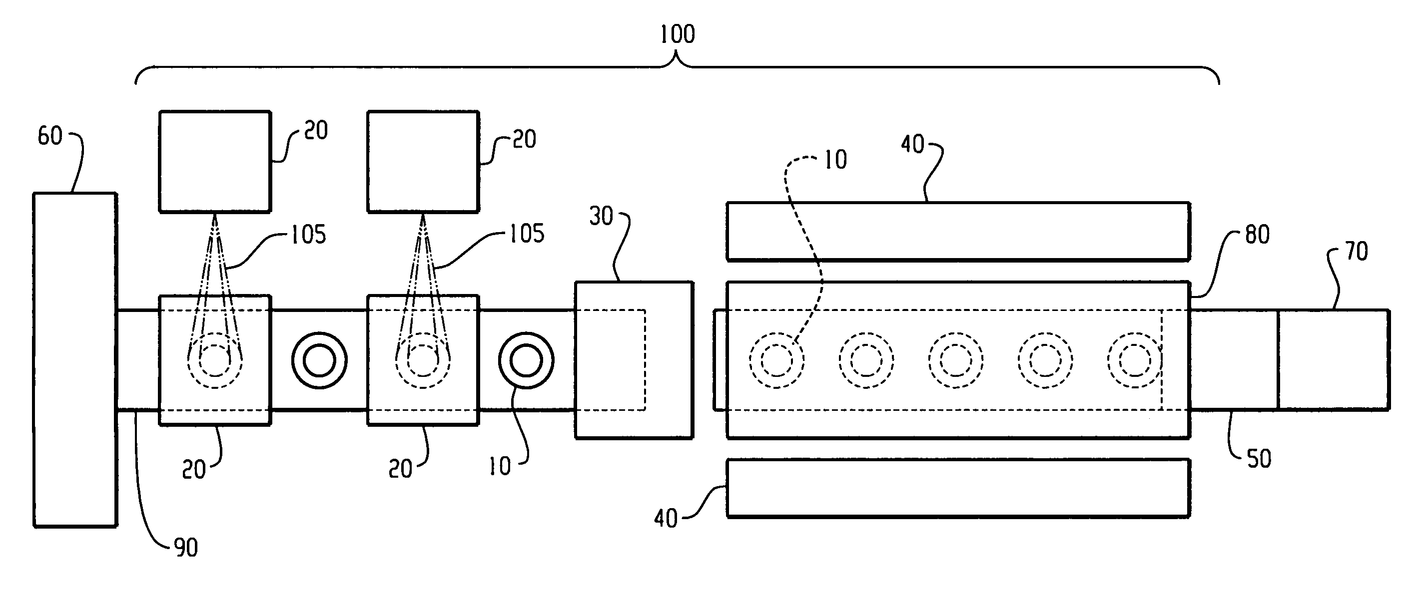 Method and apparatus for the measurement and control of both the inside and outside surface temperature of thermoplastic preforms during stretch blow molding operations