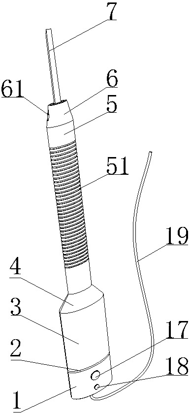 Length-adjustable endoscopic electric scalpel