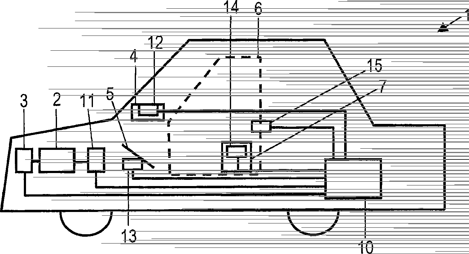 Controlling apparatus used for vehicle, vehicle with control device and method for operating vehicle engine