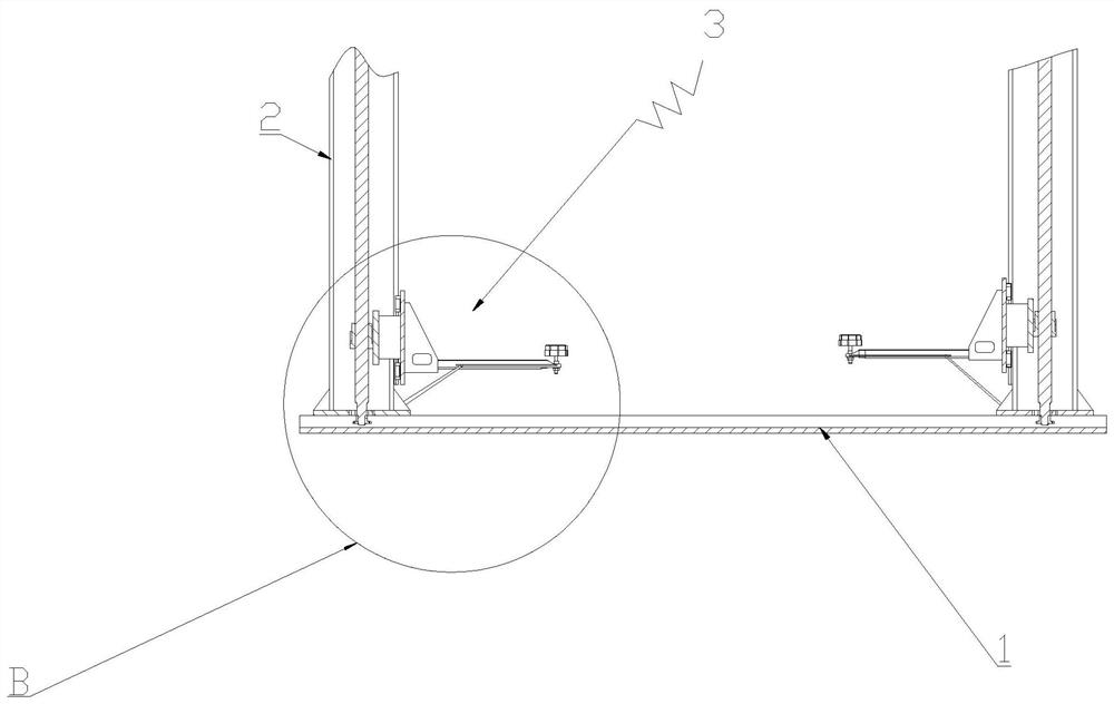 Lifting machine for car maintenance