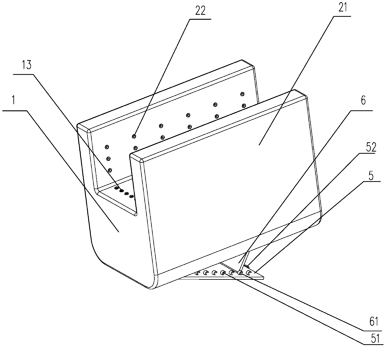 Leg muscle massage device