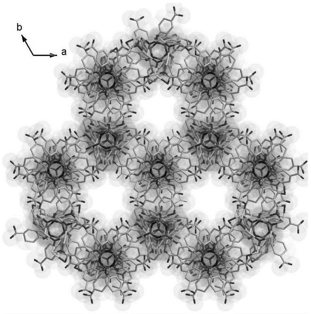 Coordination framework materials of copper-cyclotriphosphazene hexacarboxylic acid derivatives and their preparation and application