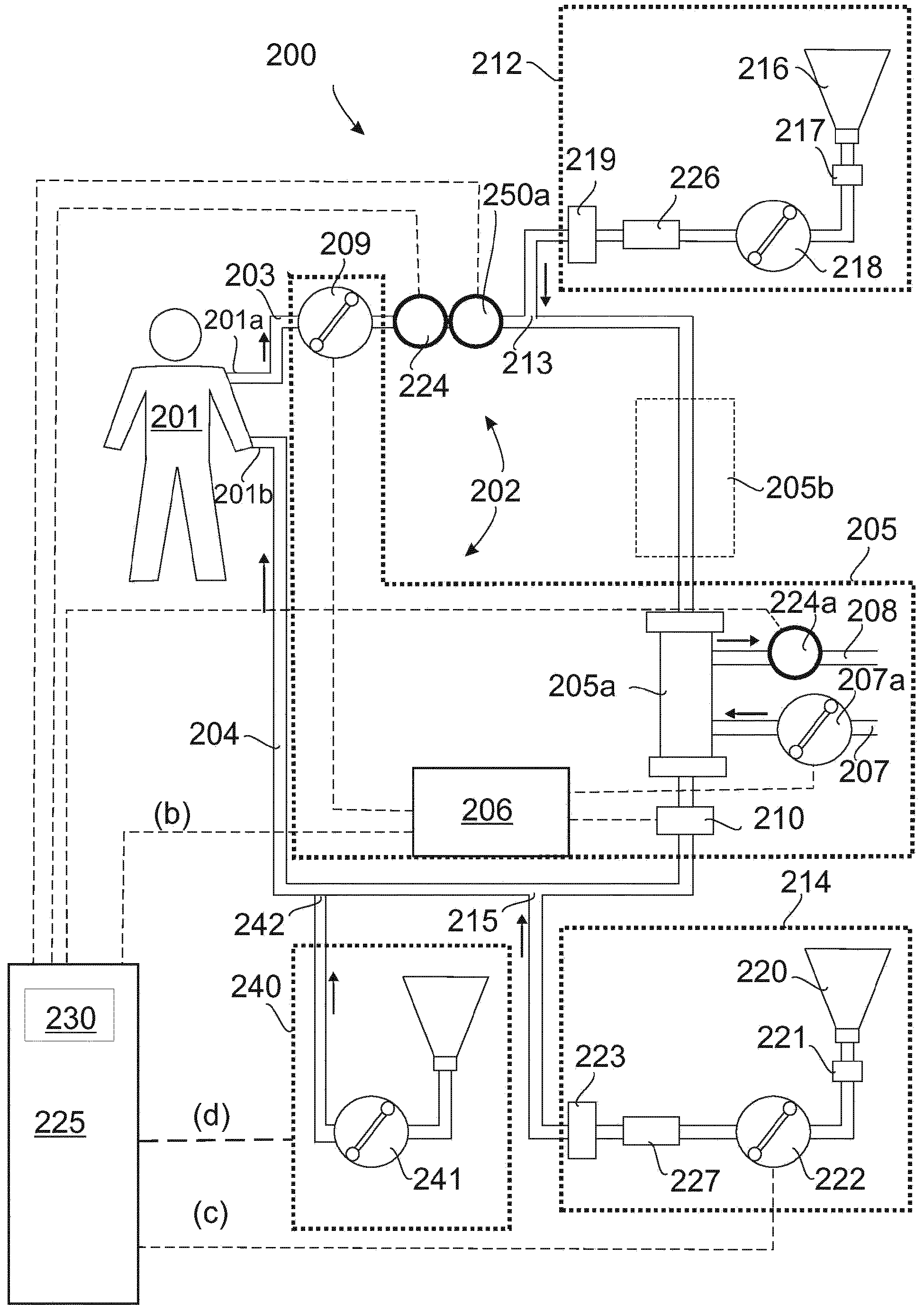 Safety apparatus for extracorporeal blood treatment