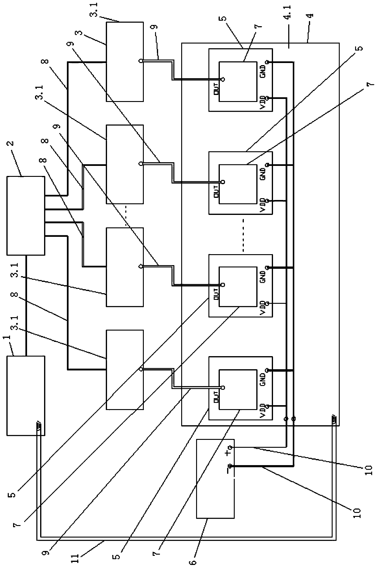 High speed acquisition system for frequency-temperature characteristics of multi-channel crystal oscillator and method thereof