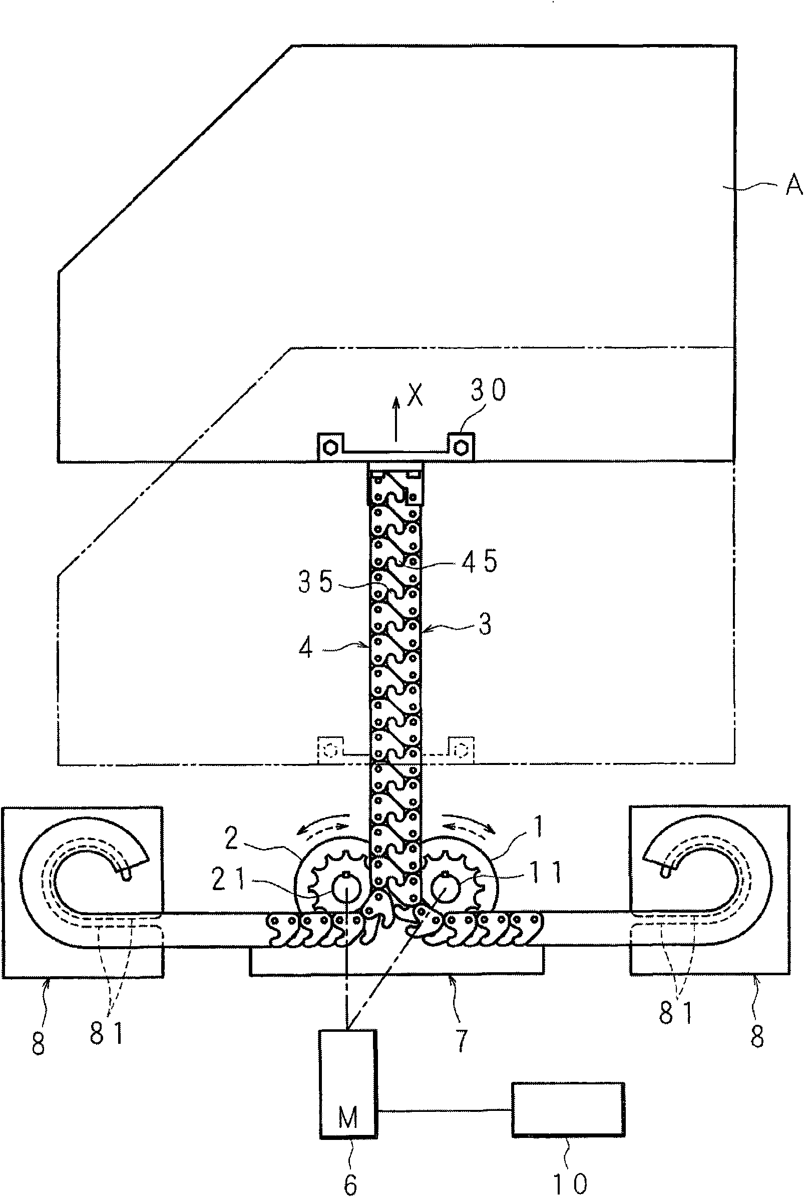 Opening/closing unit and opening/closing unit for vehicle windows