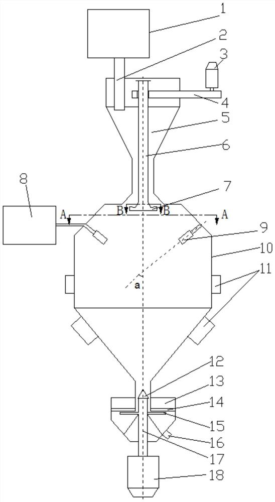 Powder-liquid mixing equipment