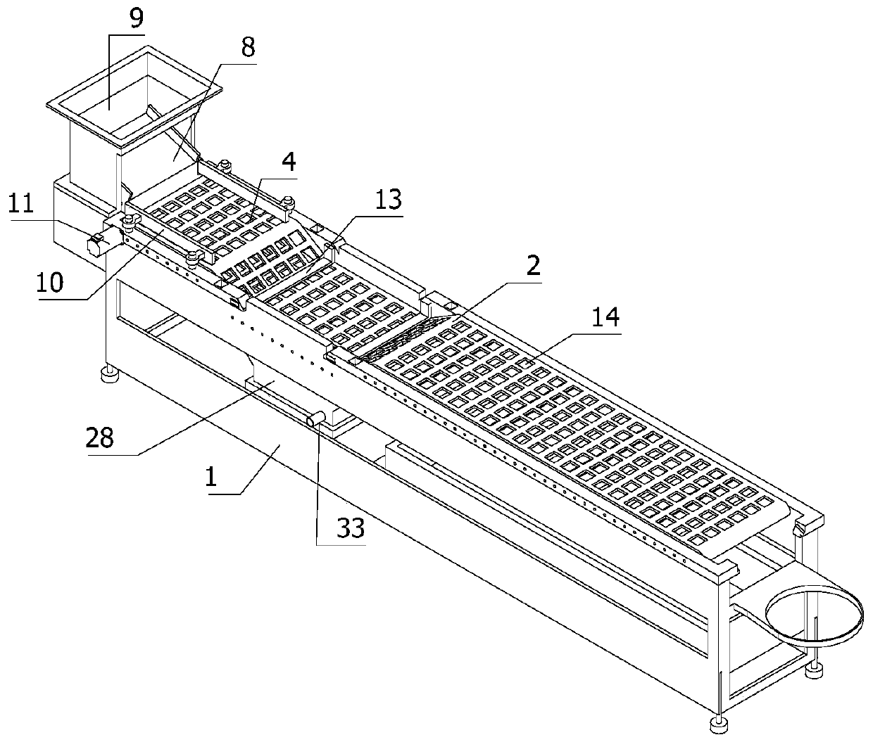 Unfreezing dehumidification vacuum-tumbling automatic production line