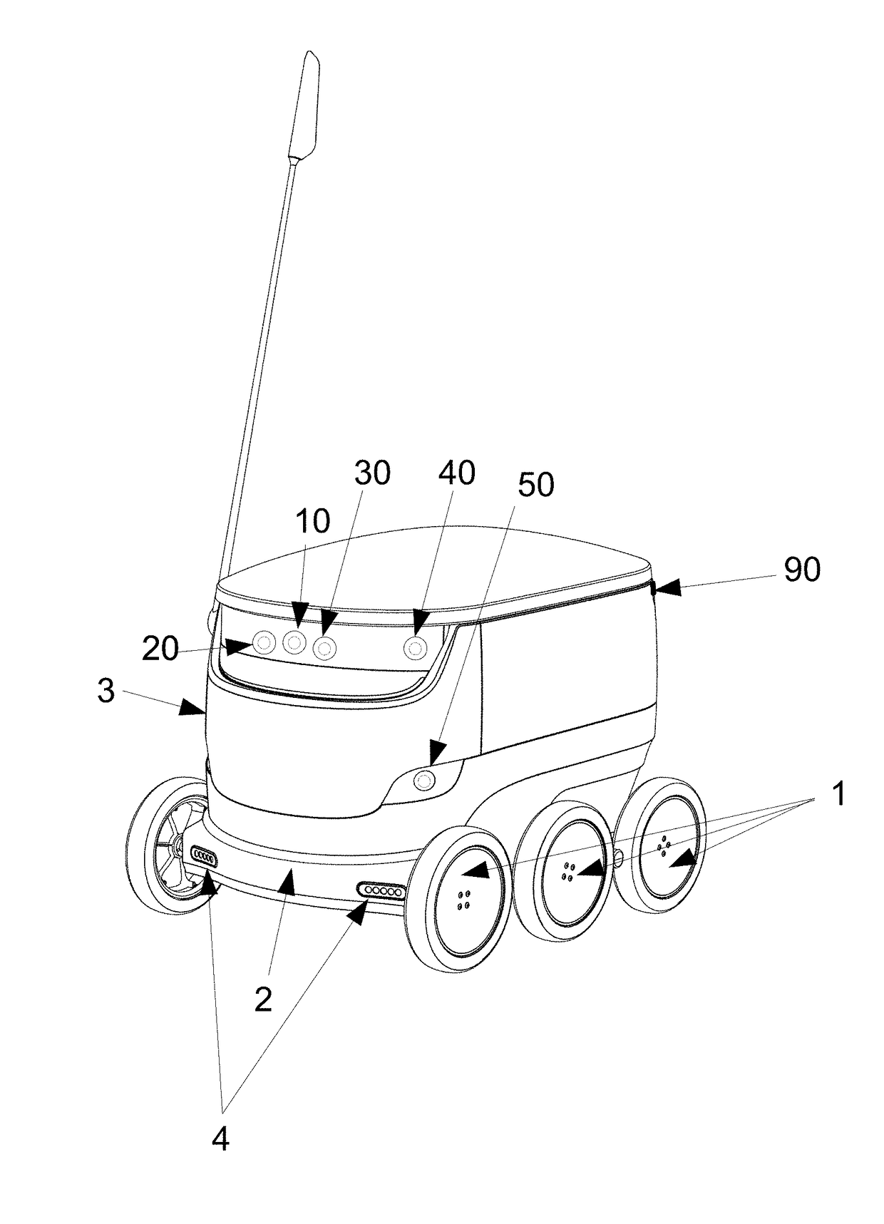 Mobile robot system and method for generating map data using straight lines extracted from visual images