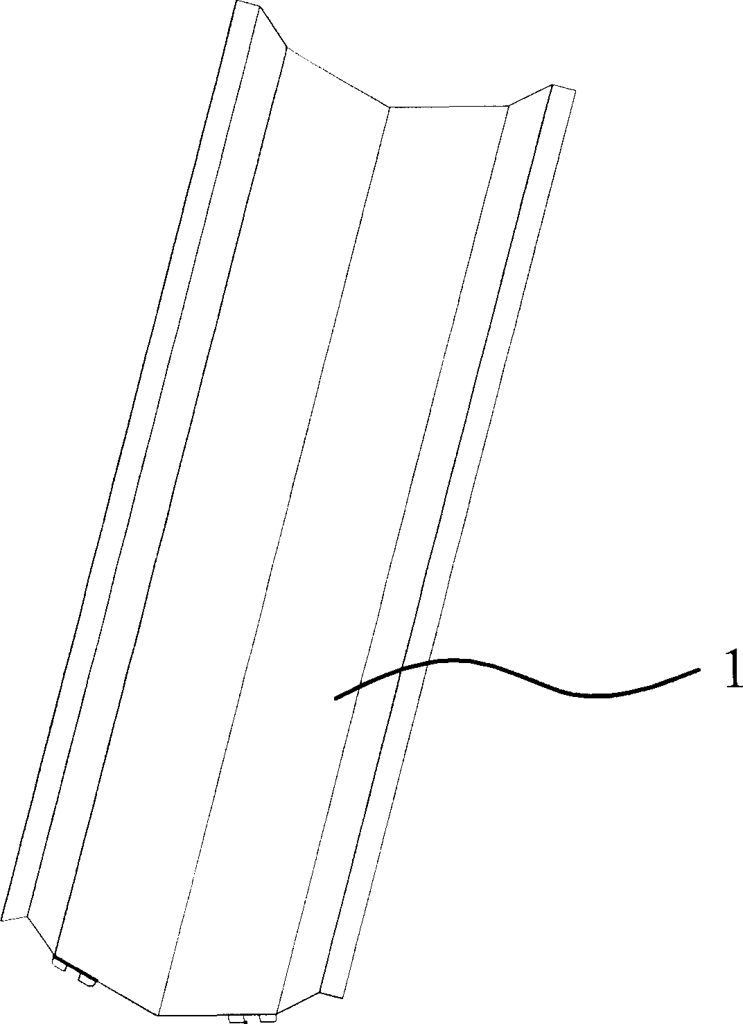 Pipe-chute sheet material for water treatment