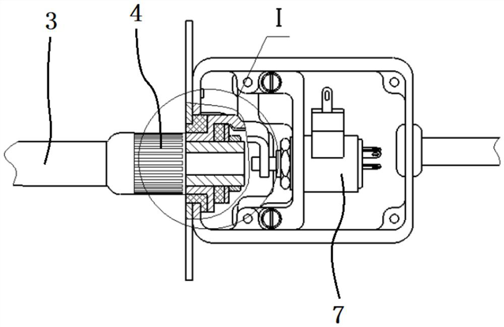 Reading lamp structure integrating knob and hose