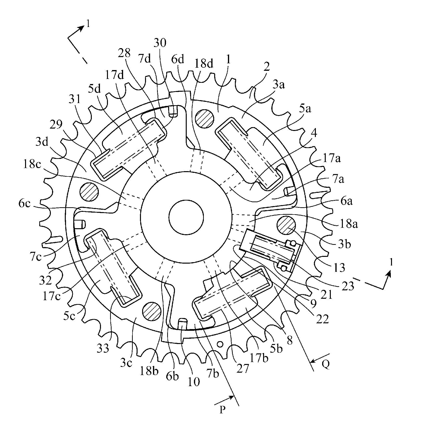 Valve timing regulator