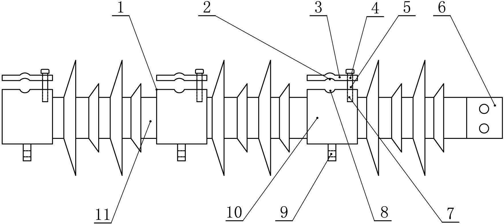 Compound cross arm insulator