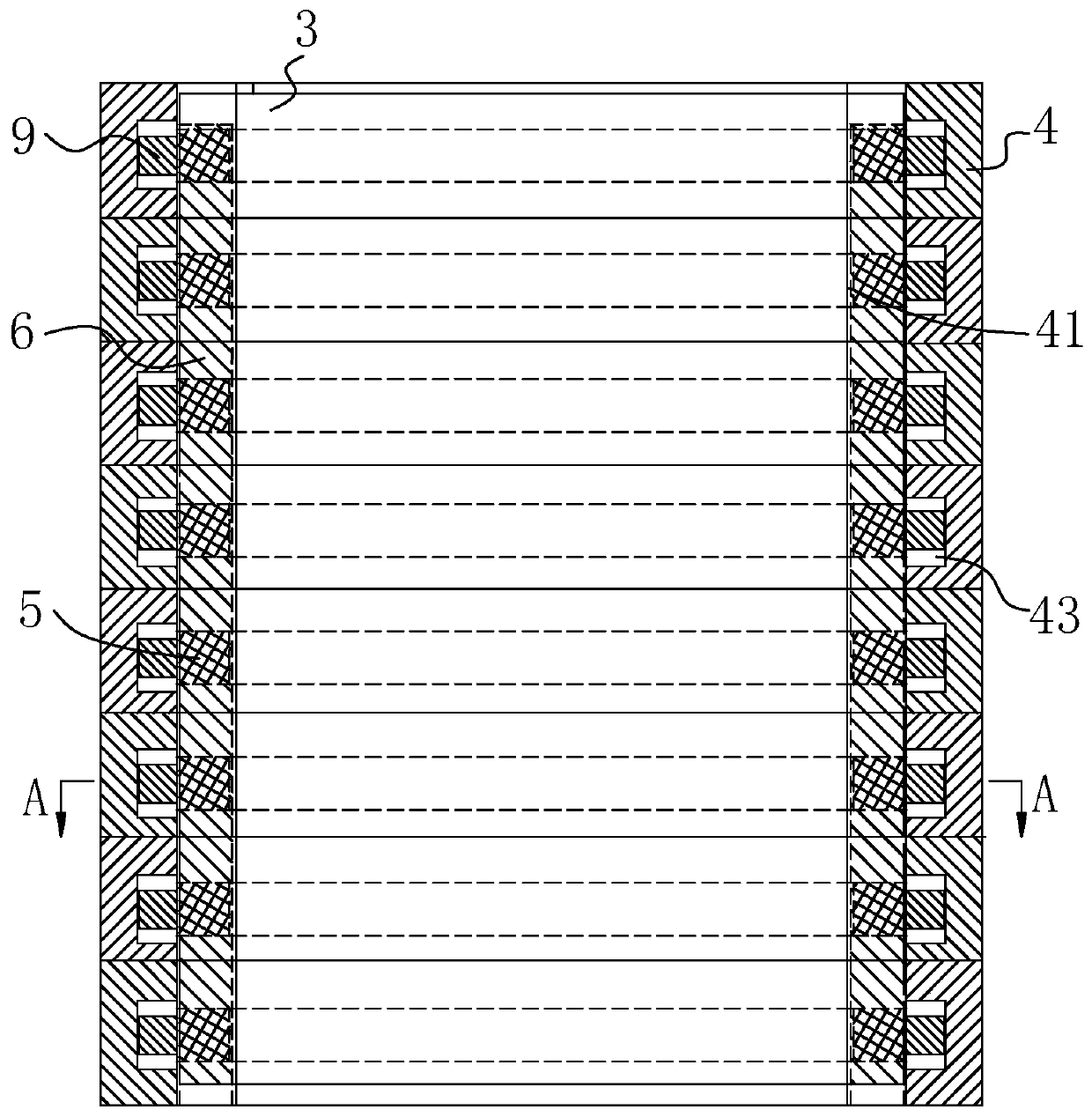 Shoemaking production line of panel-type frame