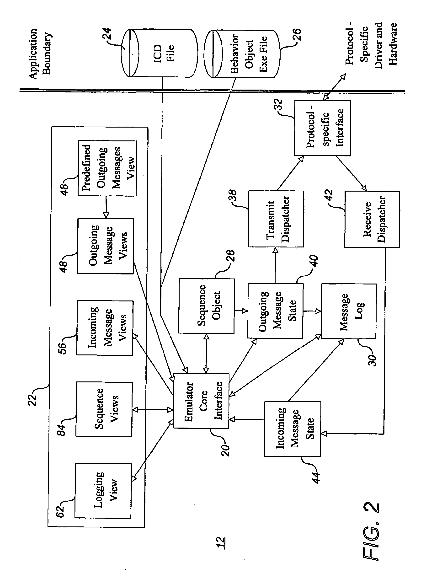 Universal system component emulator with human readable output