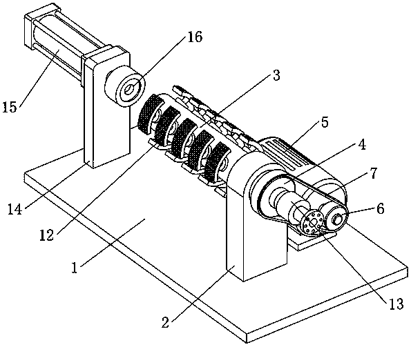 Workpiece burr polishing device capable of polishing plural workpieces simultaneously