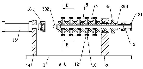 Workpiece burr polishing device capable of polishing plural workpieces simultaneously