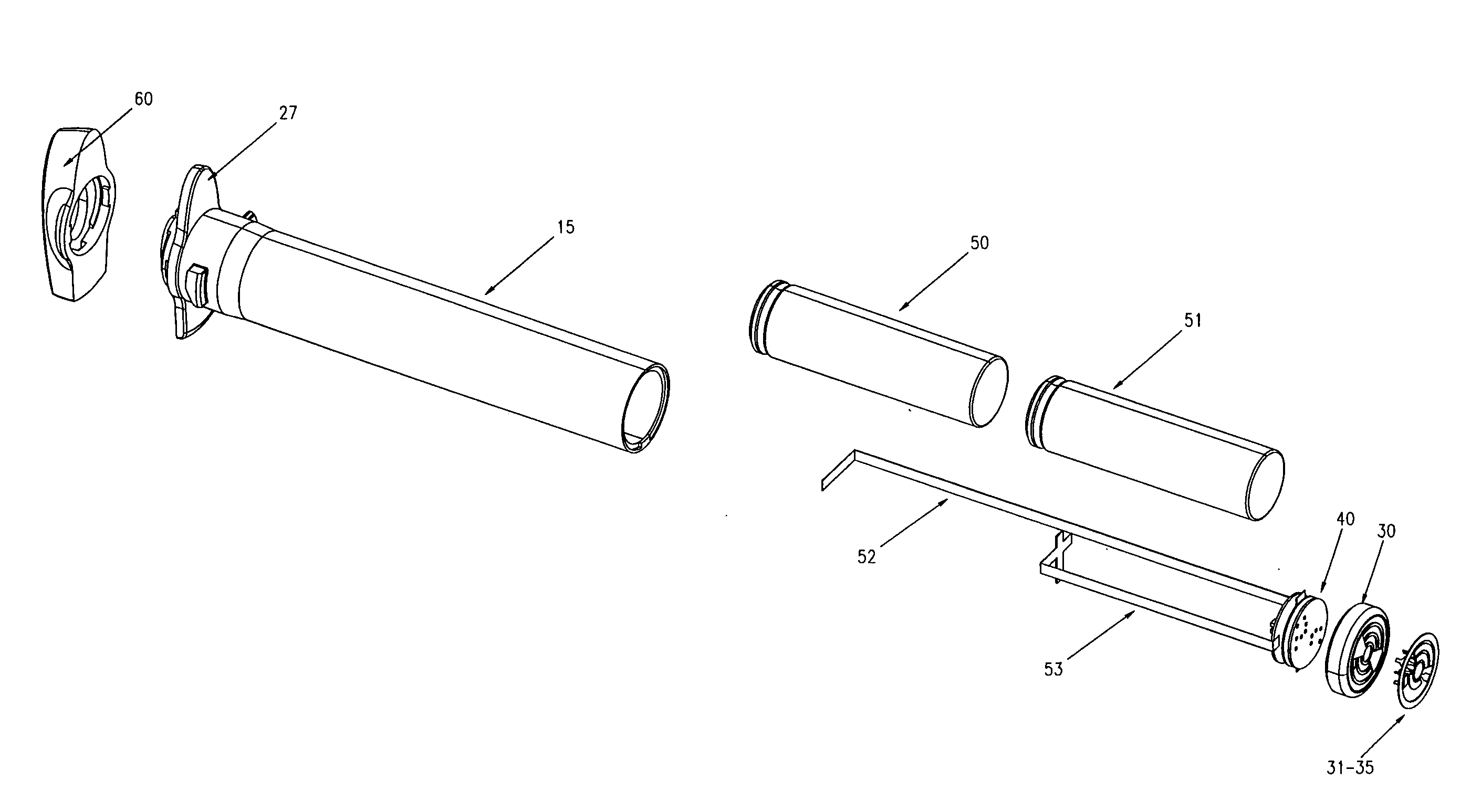 Battery pack with axially extending and rotatable electrical connections and catch