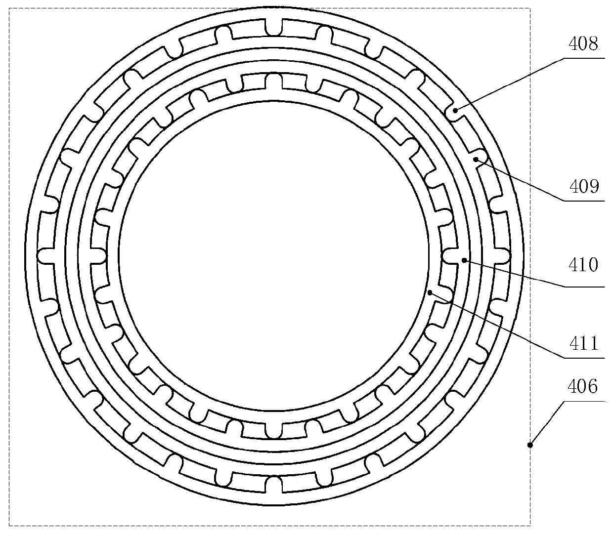 Squirrel-cage conductor rotor brushless power feedback type permanent magnet speed regulator