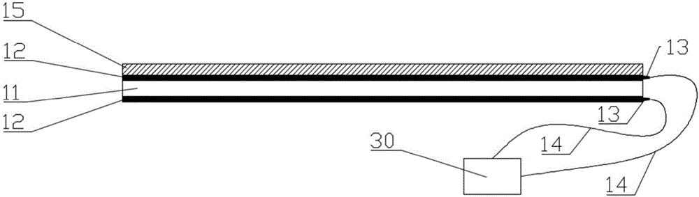 Double-layered crisscross-structure particle collision sensor based on PVDF (Polyvinylidene Fluoride)