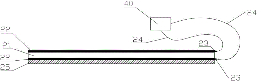 Double-layered crisscross-structure particle collision sensor based on PVDF (Polyvinylidene Fluoride)