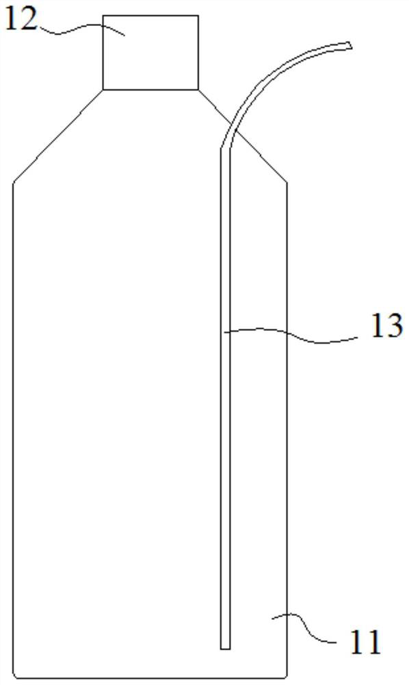 Cleaning device for experimental animal drinking bottles