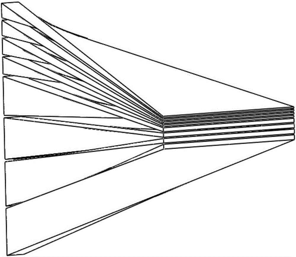 Optical multilayer gradient thin film and preparation device thereof