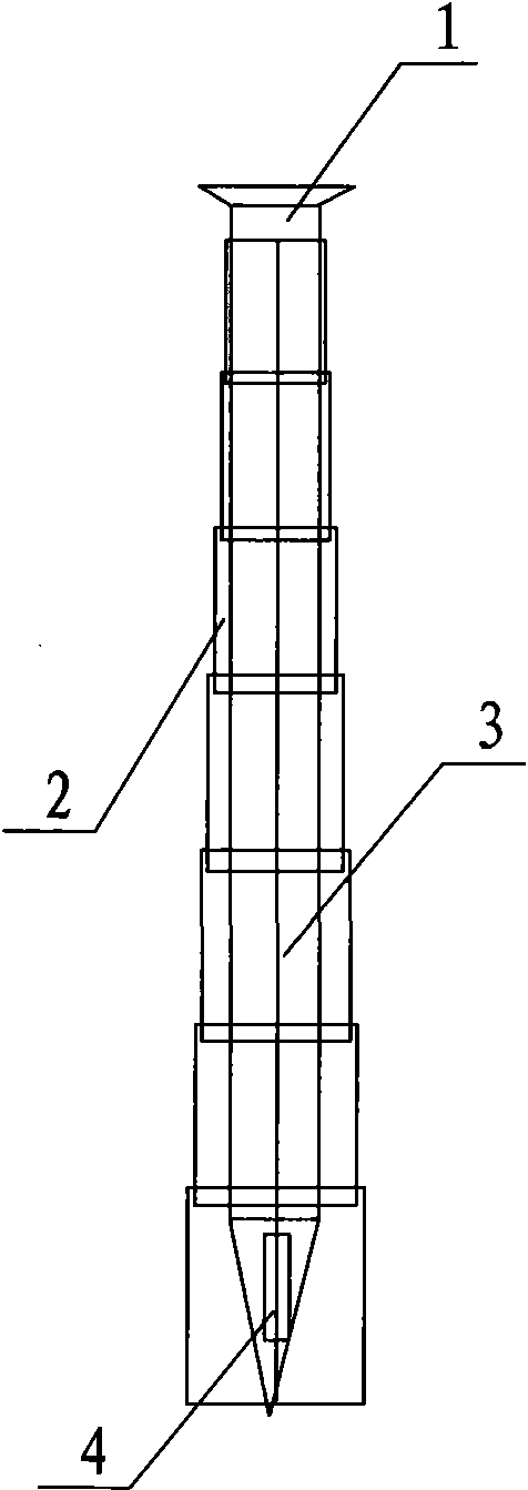 Guide sleeve for concrete nail