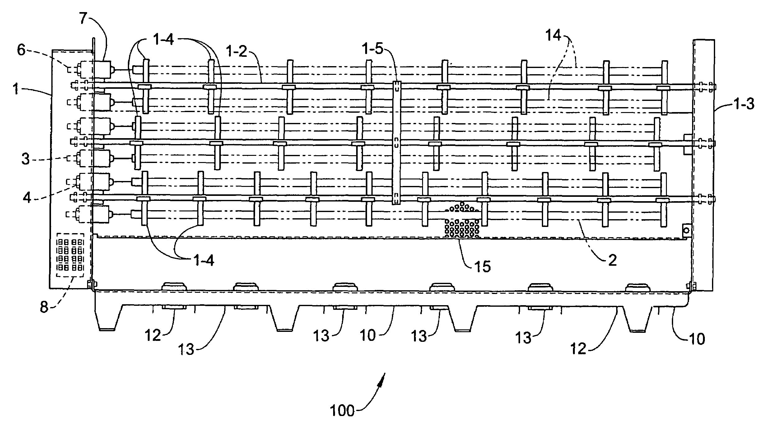 Heating or heating and air conditioning unit with noise abatement feature and method of use