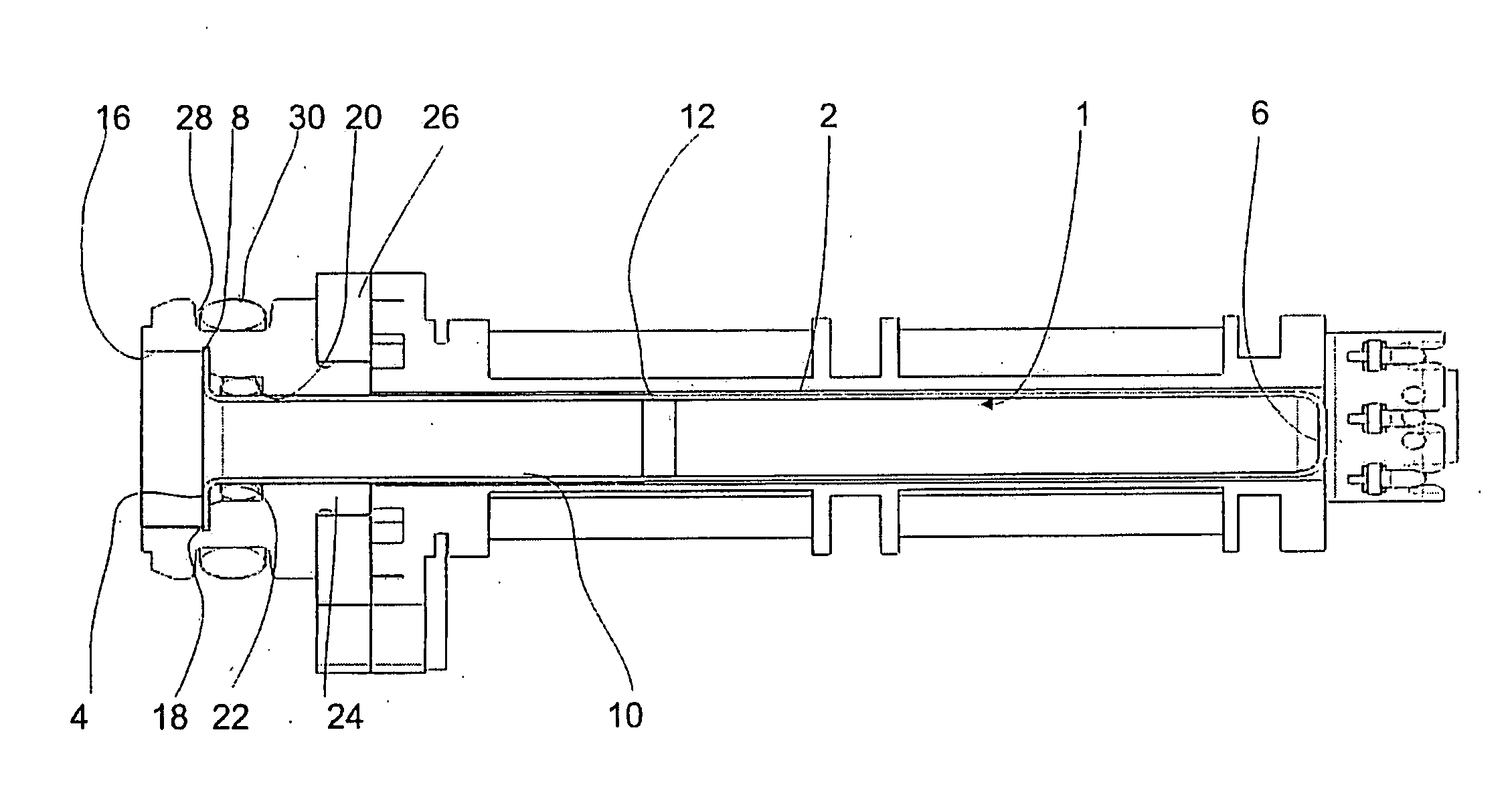 Pressure tube for a position measuring system