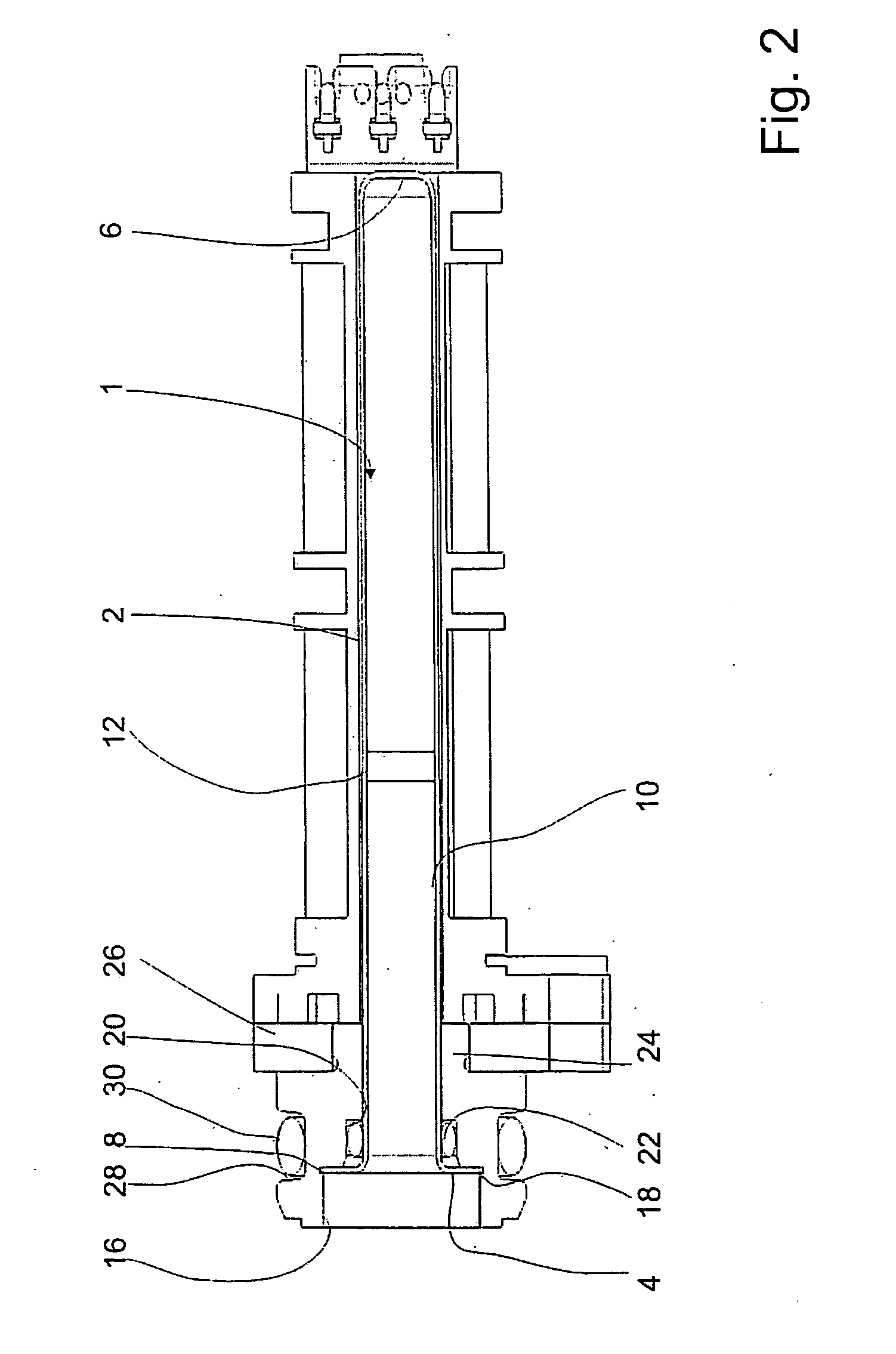 Pressure tube for a position measuring system