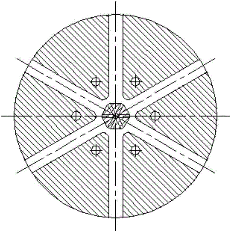 Radial orientation forming method of short fiber in tire tread rubber