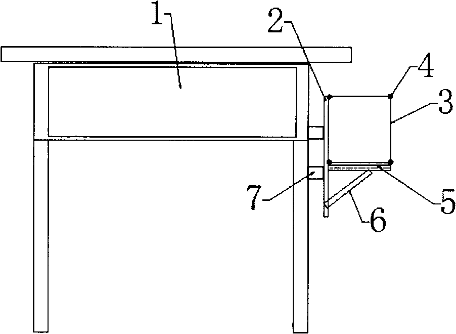 Desk with large storage space