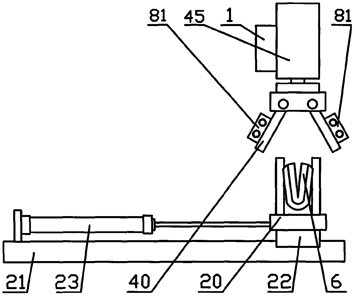 Rubber band binding device of plastic bag