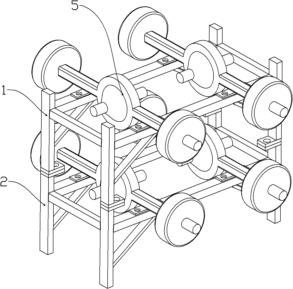 Axle assembly transportation fixing frame