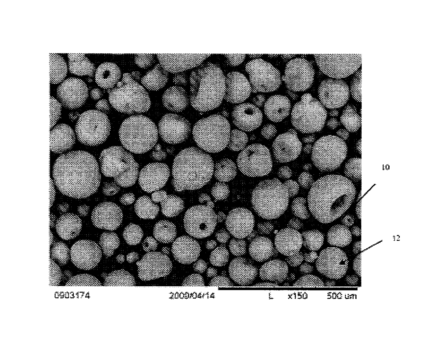 Powder comprising stabilized zirconia granules and a binder having Tg of 25C or lower