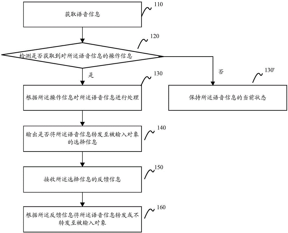 Voice information processing method and apparatus