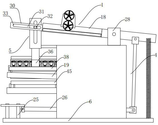 Punching device for contradictory fit dynamic probing collection type short iron pipe machining