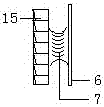 Short-distance branch terminal tightening and automatic locking strained tensioner