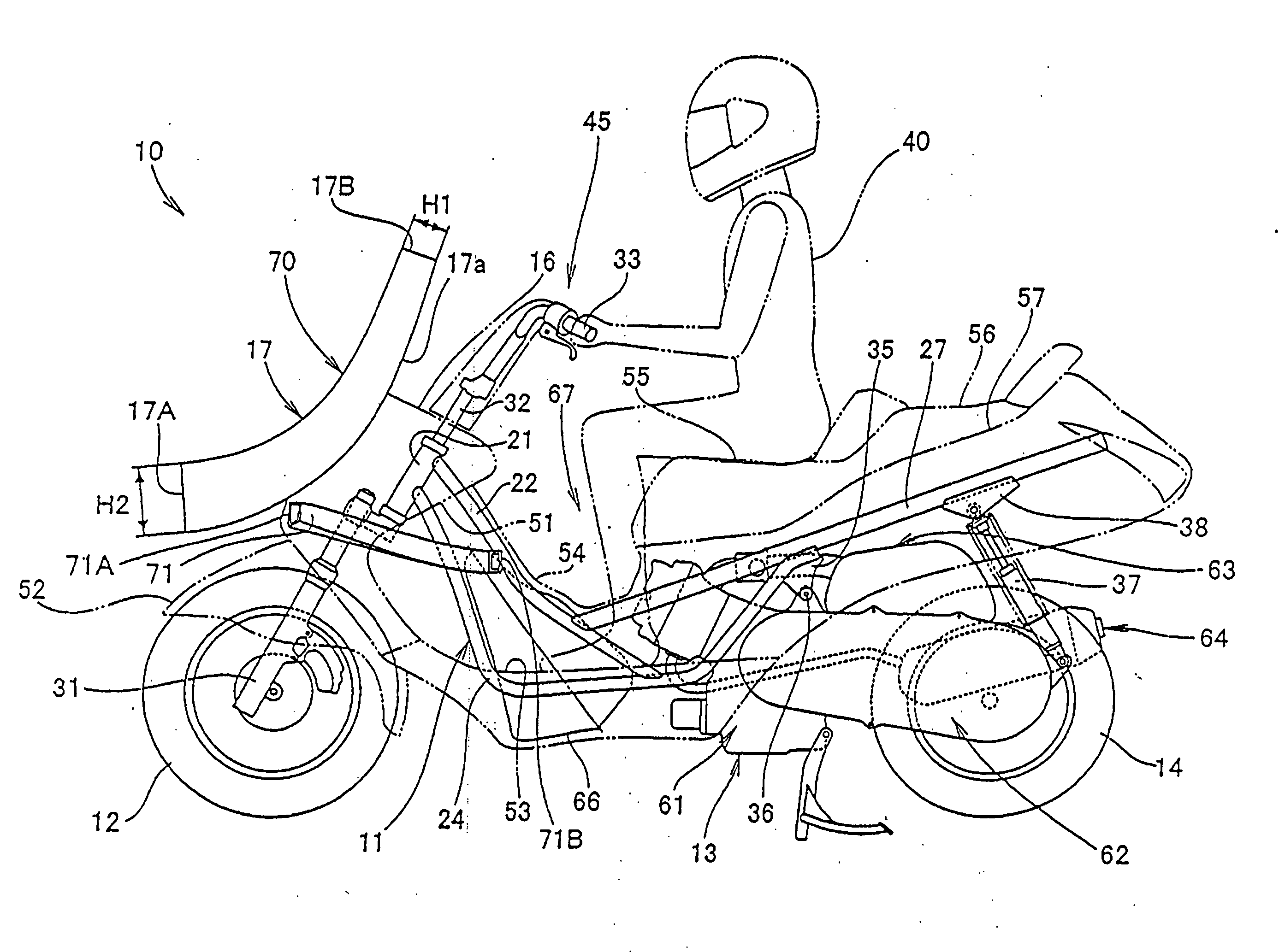 Windshield system for a saddle-type vehicle