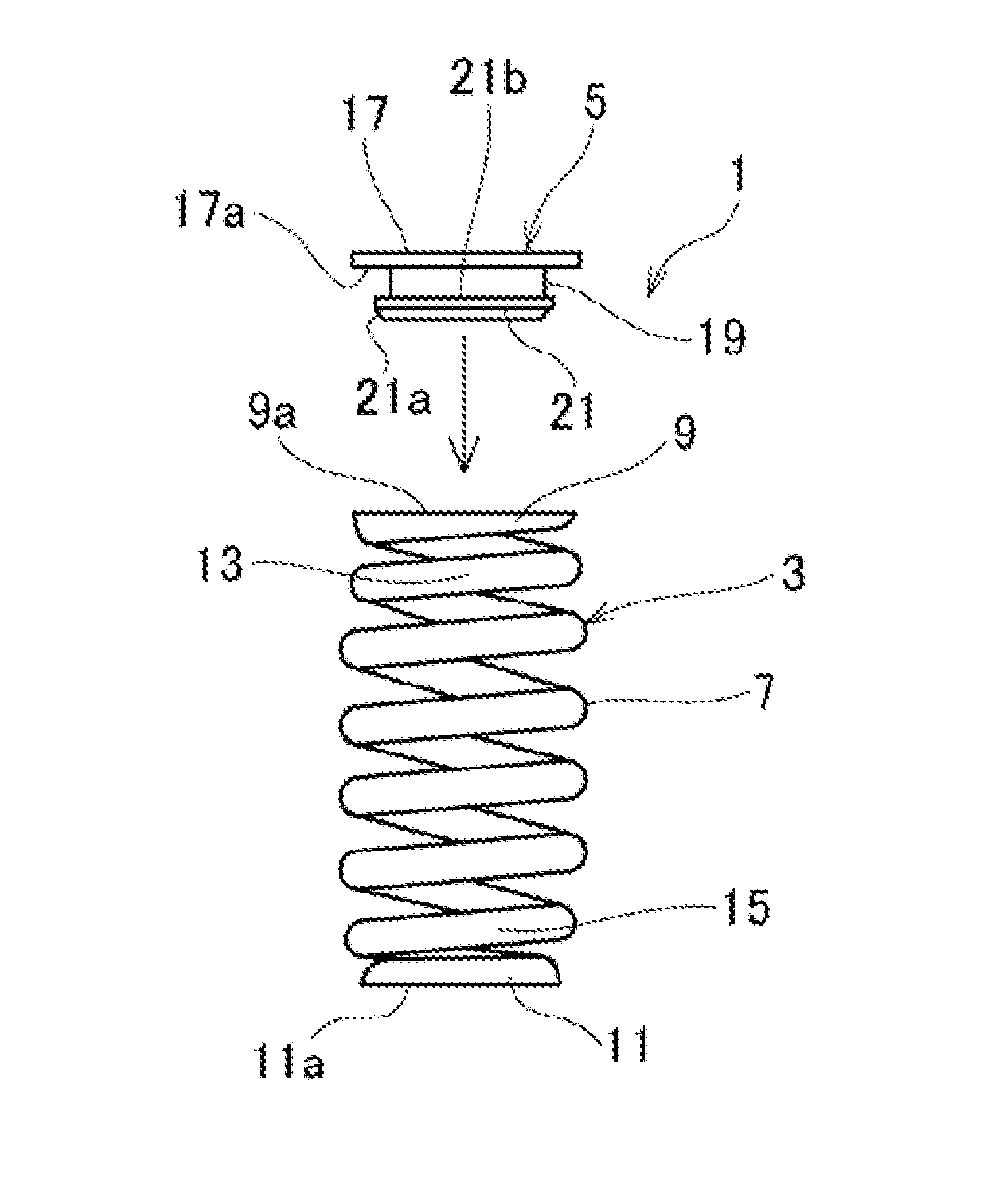 Coiled spring assembly