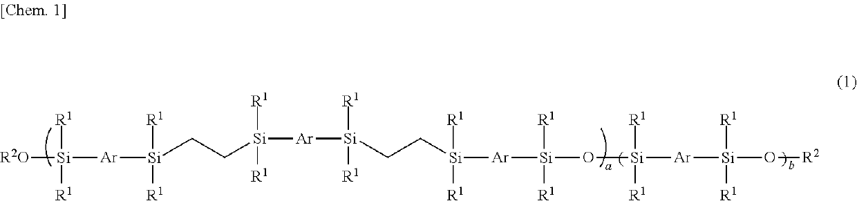 Mesogen-silicon compound (co)polymer and thermoplastic elastomer