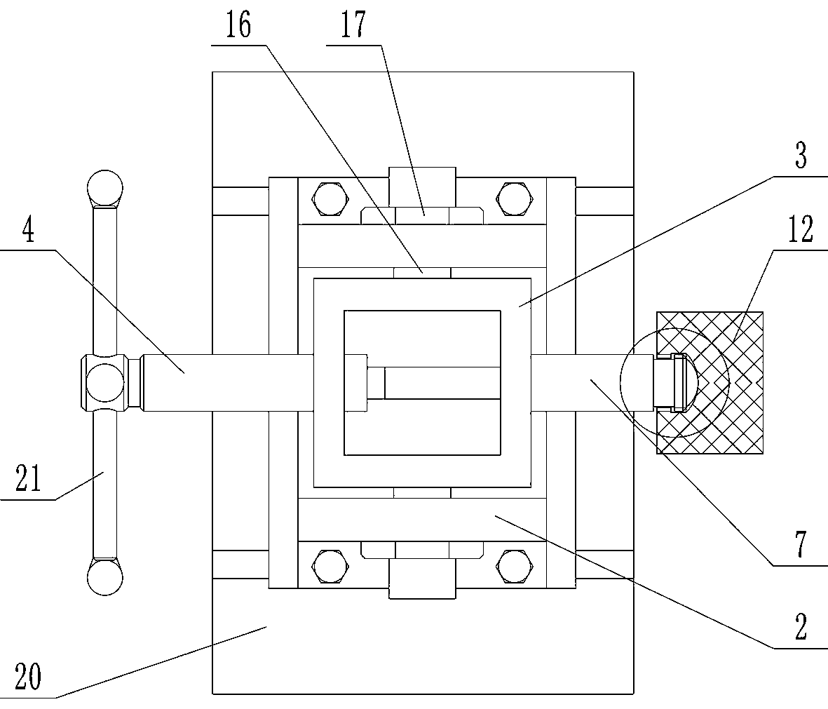 A processing fixture with controllable clamping force