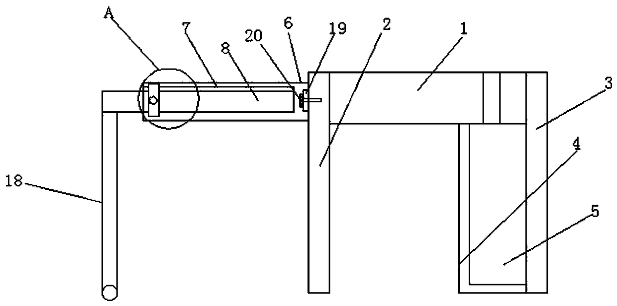 A teacher computer desk with auxiliary heat dissipation function