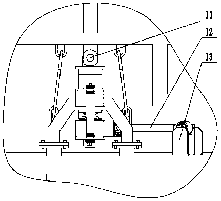 Suspension type single track vehicle traction suspension device applied to large ramp and method