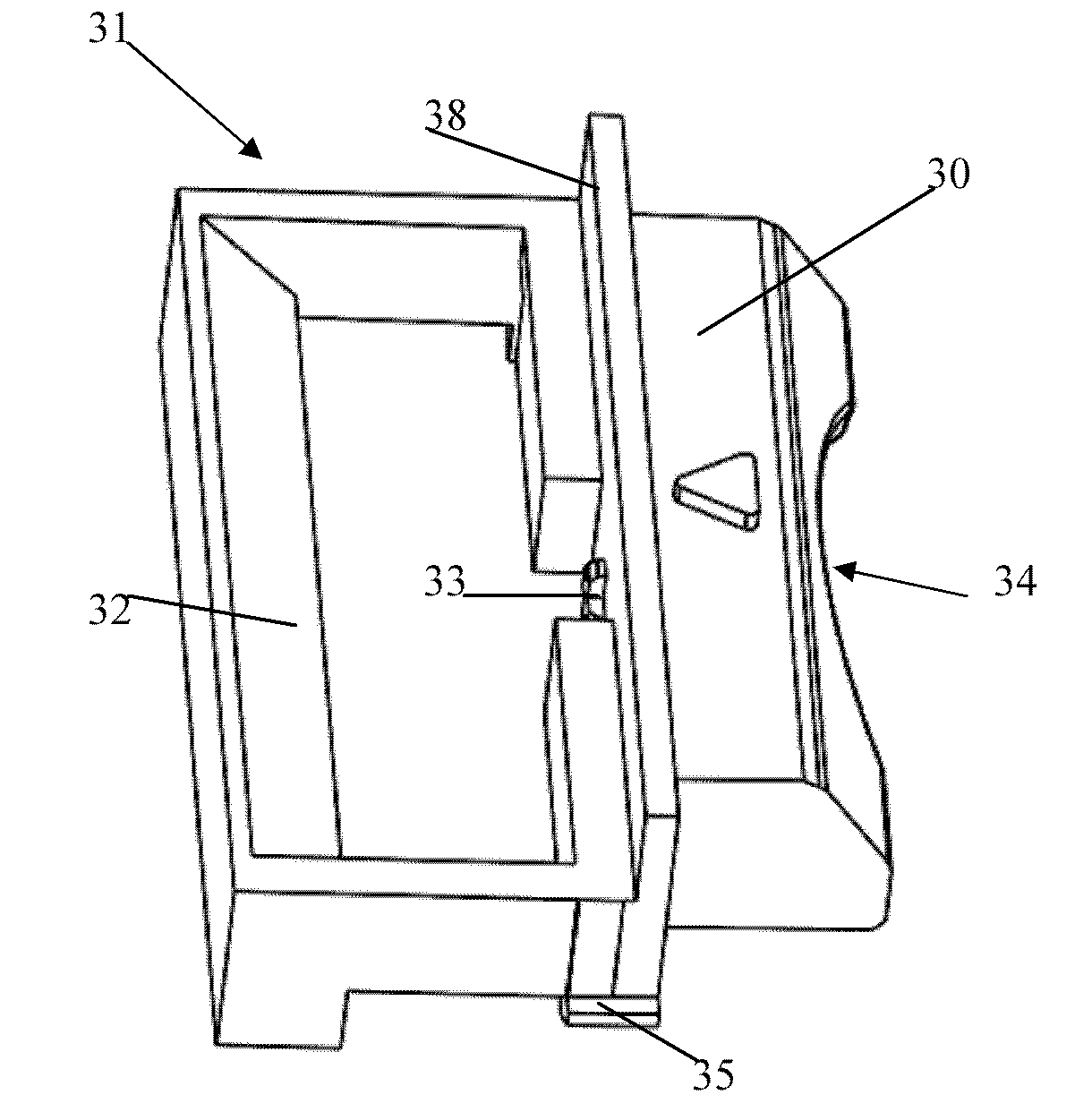 Installing structure of high-efficiency air filter