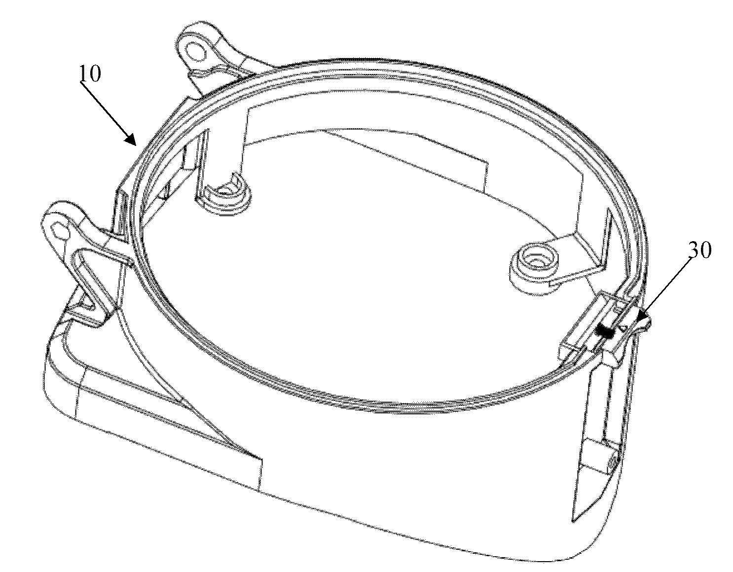 Installing structure of high-efficiency air filter