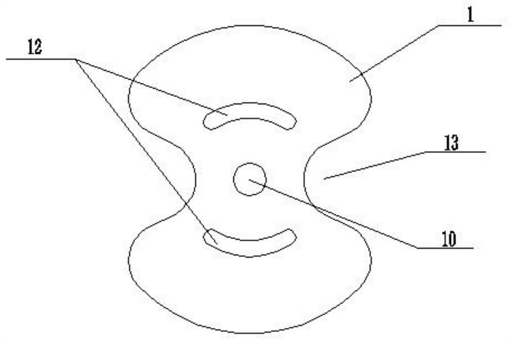 Air outlet diaphragm device and corresponding air compression device