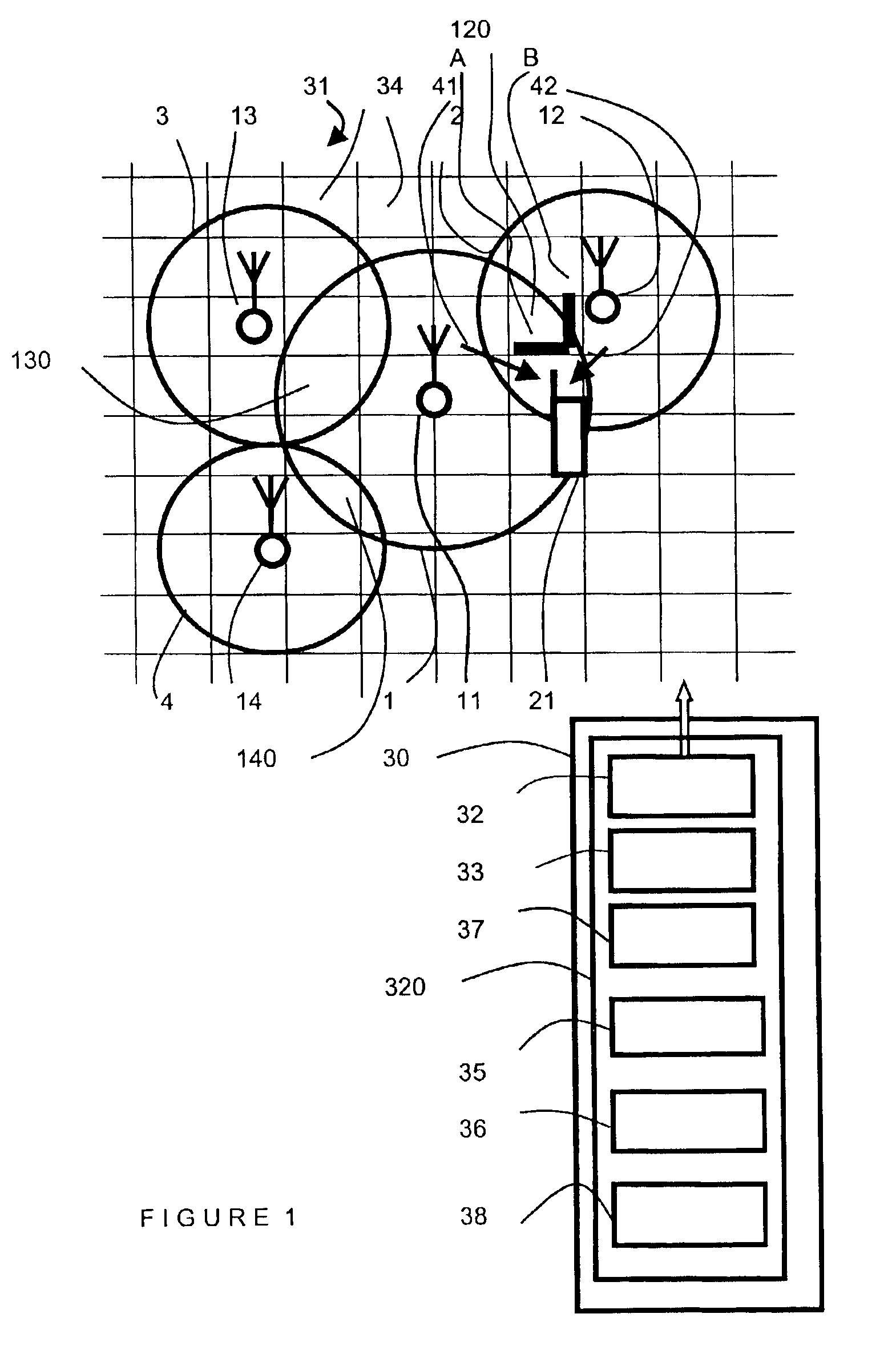 Method for establishing a radio coverage map