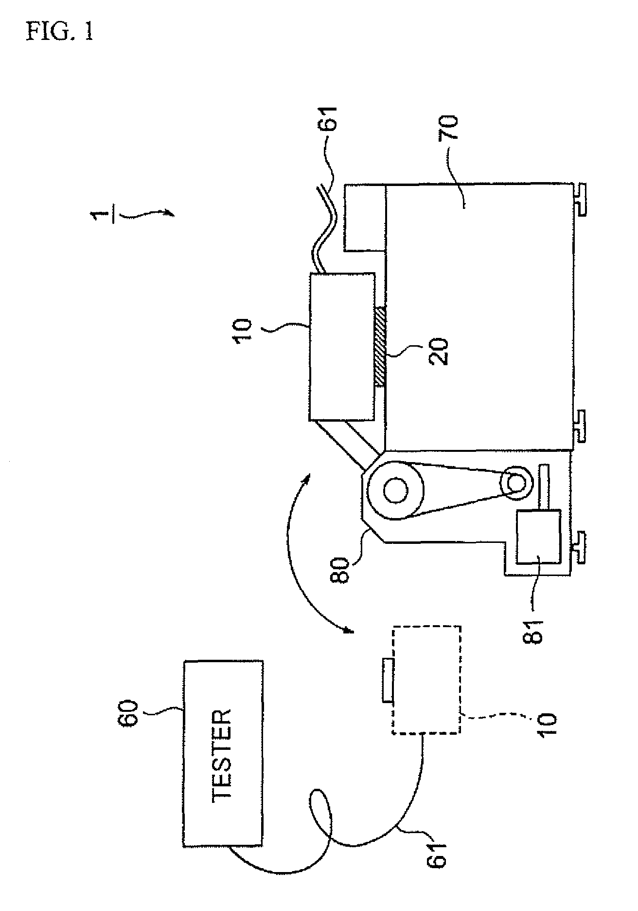 Contactor, contact structure provided with contactors, probe card, test apparatus, method of production of contact structure, and production apparatus of contact structure